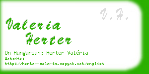 valeria herter business card